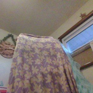 Purple flower skirt